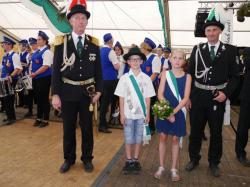 026Ausholen des neuen Königspaares und Parade